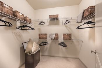 Oversized walk-in closets